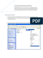 Tutorial - Convert Microsoft Word Documents to RTF