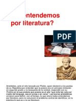 A. Qué Entendemos Por Literatura