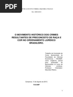 Os Crimes Resultantes de Preconceito de Raça e Cor