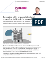 Towering Folly: Why Architectural Education in Britain Is in Need of Repair - Art and Design - Guardian - Co.uk