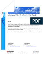 Managed Print Services in The Cloud