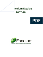 Curriculum Escalae Español 200-2010. 