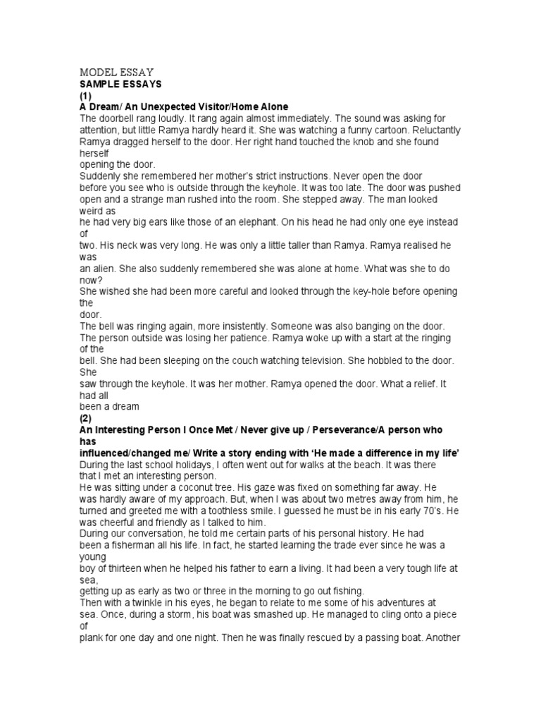 Continuous writing example picture