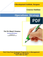 Operations Strategy (Prof. Manoj Srivastava)