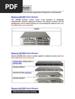 Huawei AR Series Routers Application Comparison and Overview