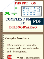 Complex Numbers by B.h.soorya Rao