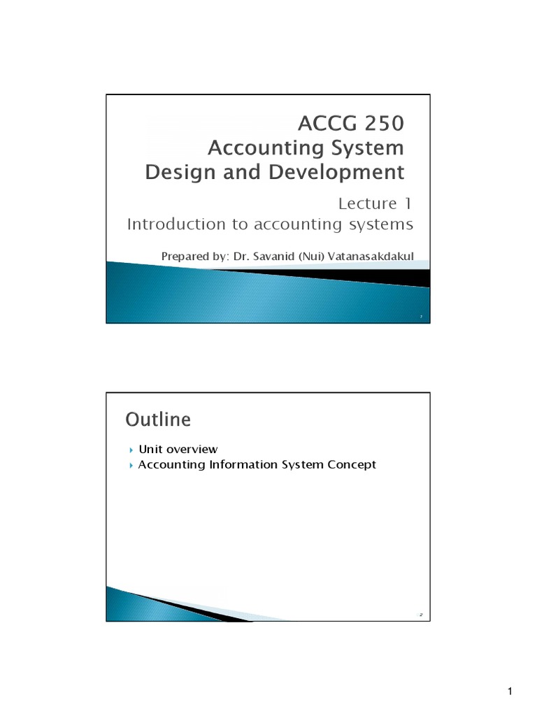 Introduction to Accounting Systems | PDF | Information System | Information