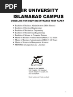 Download Air University Entry Test Sample Papers by Shawn Parker SN230559106 doc pdf