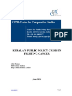 Kerala's Public Policy Crisis in Fighting Cancer