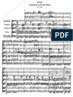W.A. Mozart - Second Flute Concerto K. 314 Score