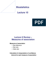 Biostatistics-Measures of Association