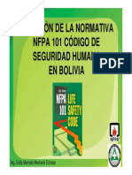 Adopcion NFPA 101 Bolivia