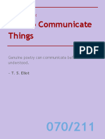 How To Communicate Things
