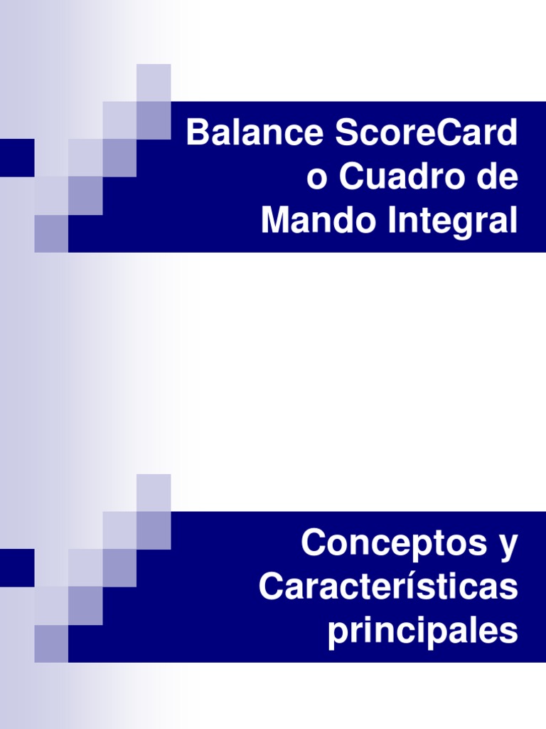 Balanced ScoreCard | PDF | Planificación | Calidad (comercial)