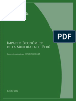 Impacto Ecomonico de Actividad Minera en El Peru
