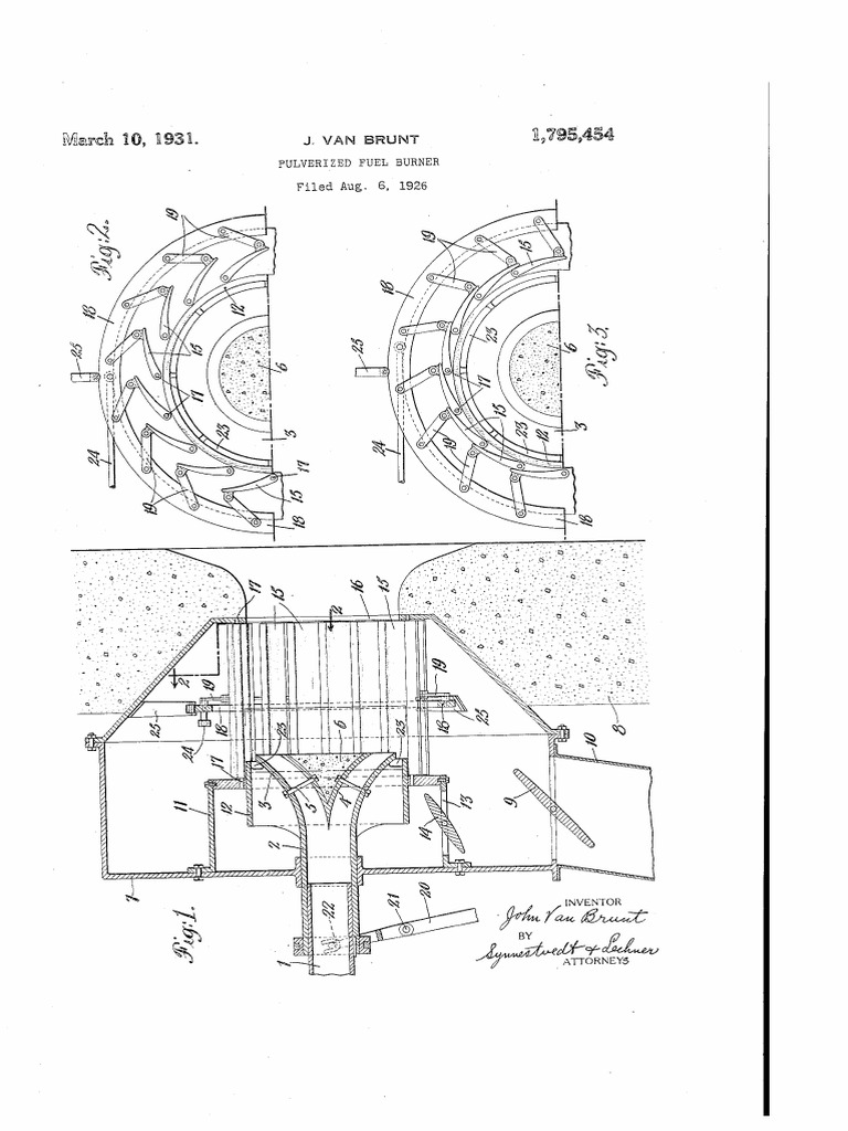Pulverized Fuel Burner Patent Details | PDF