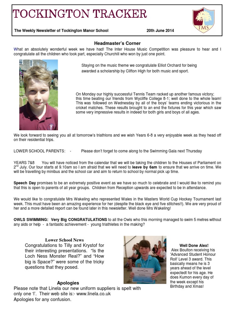 Tockington Tracker 20-06-14 | PDF | Biscuit | Salad