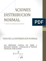Usos Distribucion Normal