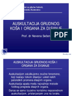 Auskultacija Grudnog Kosa I Organa Za Disanje-Slajdovi-Pulmologija-Medicina PDF