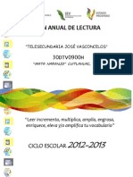 Plan Anual de Lectura 2012-2013