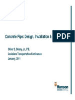 Concrete Pipe - Design, Installation & Inspection