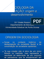 Origem Sociologia Da Ed.