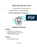 Informe de Fiabilidad