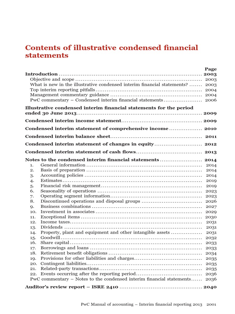 Illustrative Financial Statements | PDF | International Financial ...