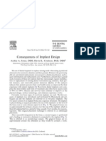 Consequences of Implant Design: Archie A. Jones, DDS, David L. Cochran, PHD, Dds