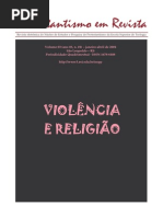 Violência e Religião. Protestantismo Em Revista, Vol. 3, Jan-Abr 2004