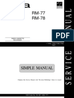 Aiwa RM-77 Service Manual