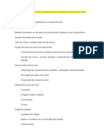 Serviço de Pratos Principais e Bebidas de Acompanhamento