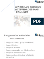 Prevención de Riesgos en Las Activdades Mas Comunes SOLENER