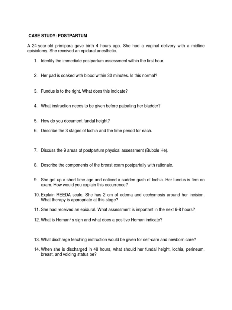 Postnatal case study slideshare image