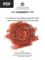 As Ceramicas de Producao Local Do Centro Oleiro Romano Da Quinta Do Rouxinol (Cezer Santos)