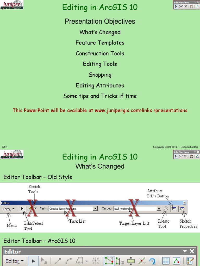Editing in ArcGIS 10 | PDF | Arc Gis | Vertex (Geometry)