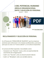 Semana 5 - Do - Seleccion y Reclutamiento de Personal - Martes