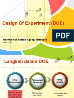 Langkah Langkah DOE