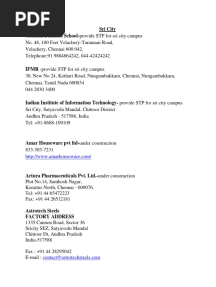 Sri City Company Contact Details