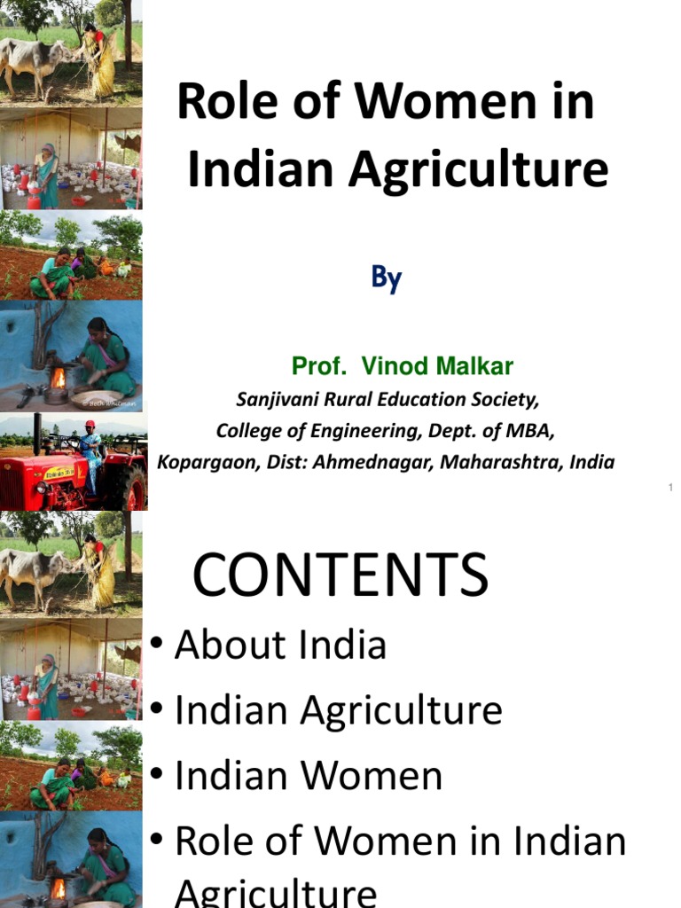 Role of Women in Indian Agriculture Mail | PDF | Workforce | Agriculture