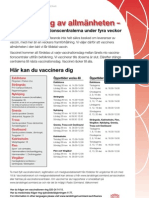 Vaccinering Av Allmänheten - : Här Kan Du Vaccinera Dig