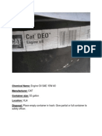 Cat Deo Engine Oil Sae 15w-40