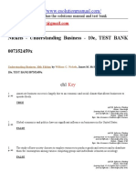 Understanding Business, 10th Edition by William G. Nickels, James M. McHugh and Susan M. McHugh - 10e, TEST BANK 007352459x