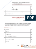 Bareme - Culegere Online Bac Matematica M1 2014 WWW - Mateinfo