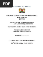 Republic of Kenya: County Governmentof Kirinyaga P.O. BOX 260 Kutus