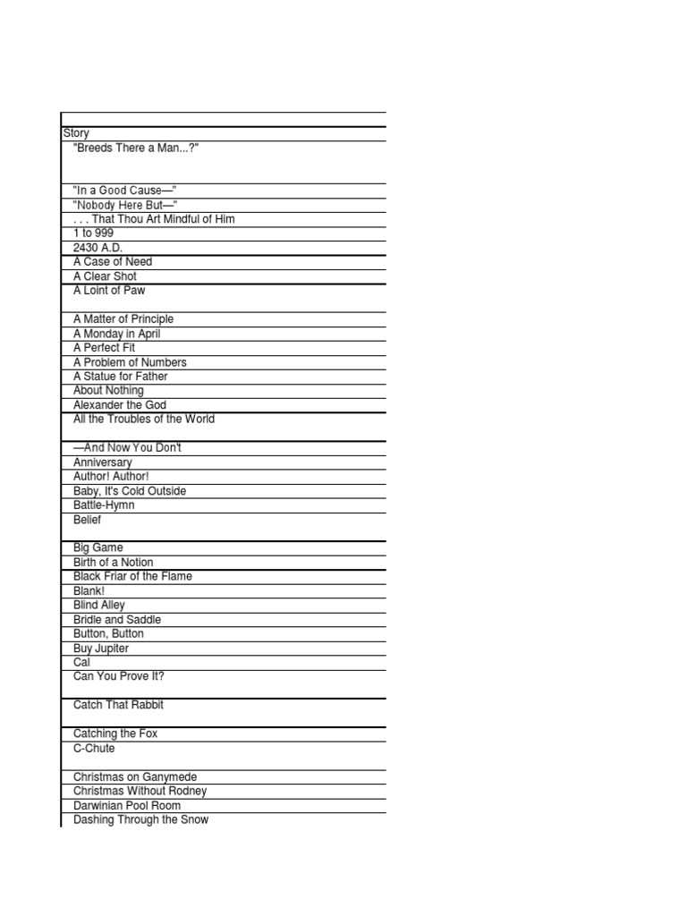 Isaac Asimov Books PDF Isaac Asimov Short Stories