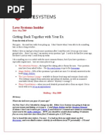 Download Love Systems Insider Getting Back Together with Your Ex by Love Systems SN23070065 doc pdf