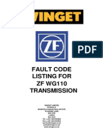 ZF Wg110 Transmission Fault Codes