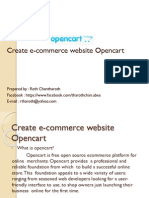 Create e Commerce Website Opencart