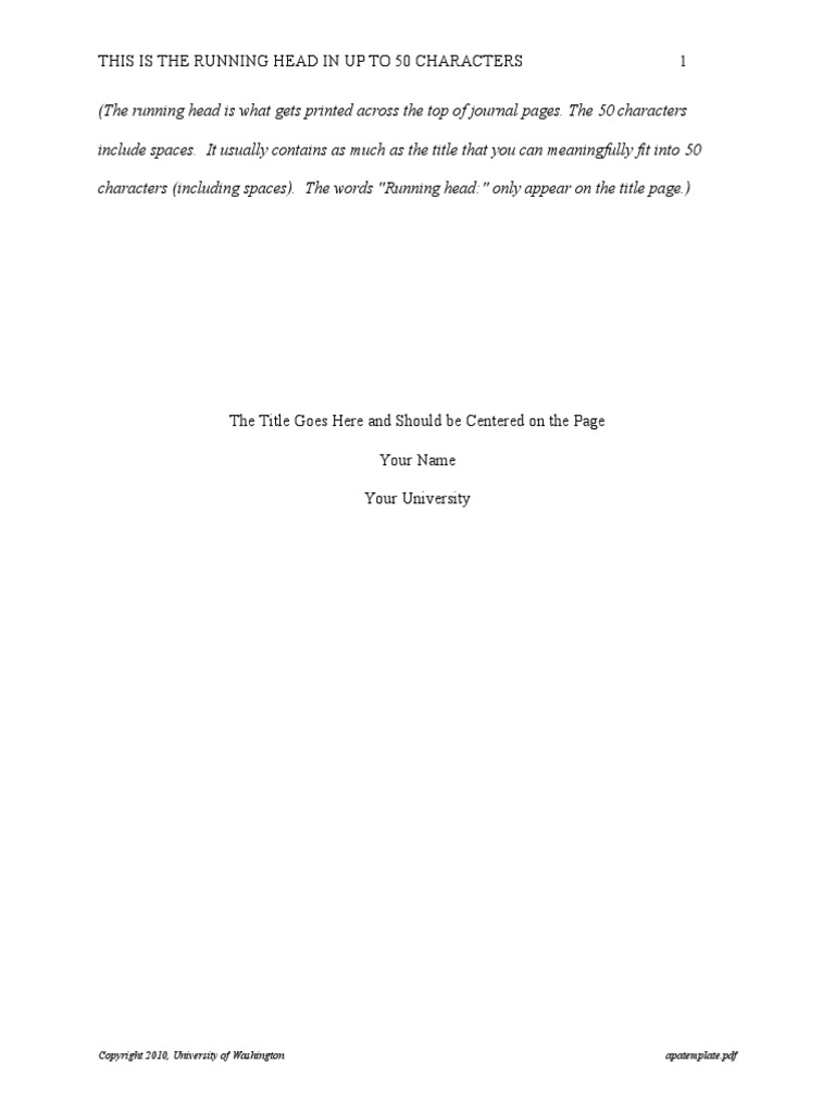 A Pa Template | PDF